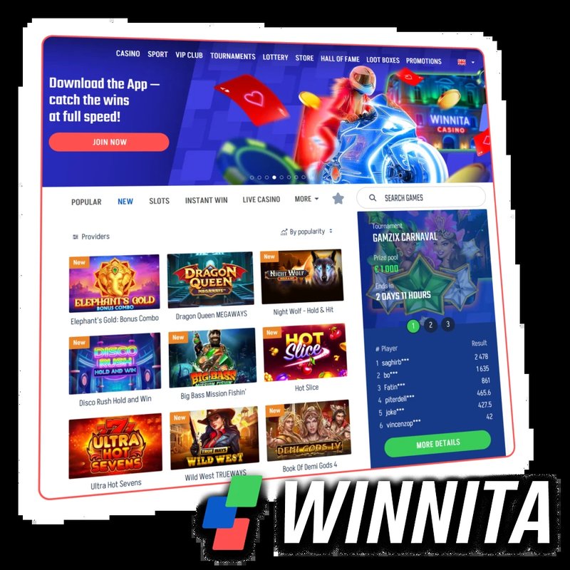 Iscriviti ora ad accedere al nuovo casinò online Winnita in Italia a Italy